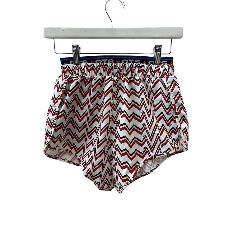 NWT One Teaspoon Sz XXS OTS Heartline Runner Chevron Zigzag Athletic Shorts